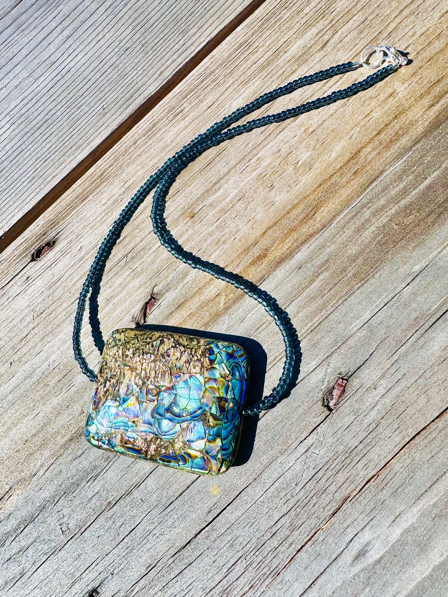 Abalone beaded necklace
