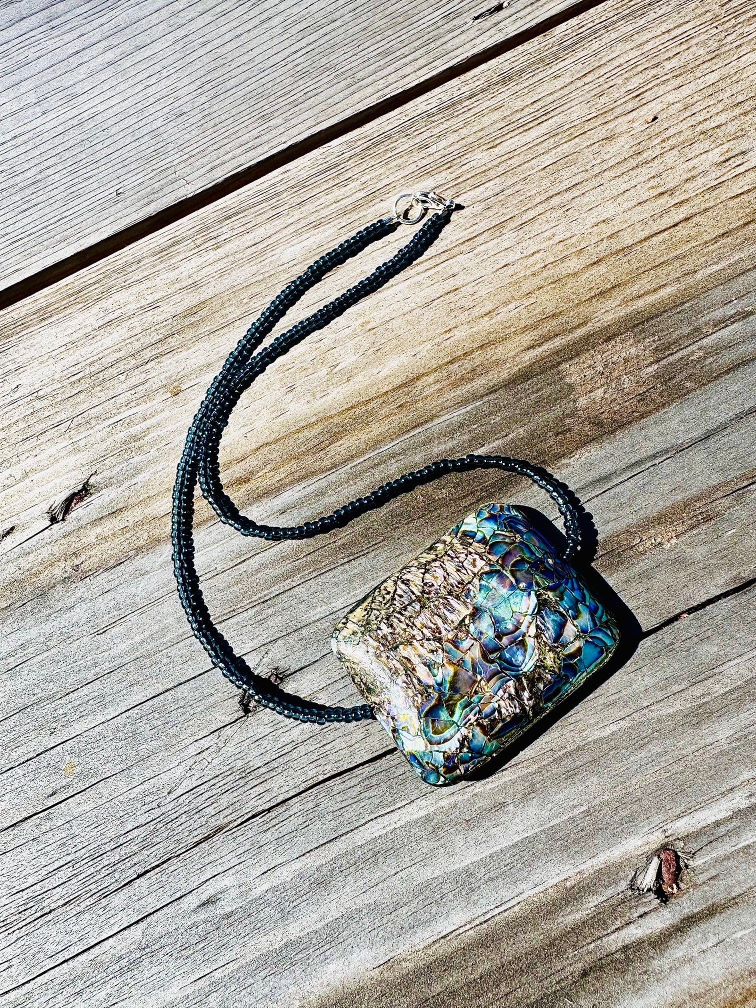 Abalone beaded necklace