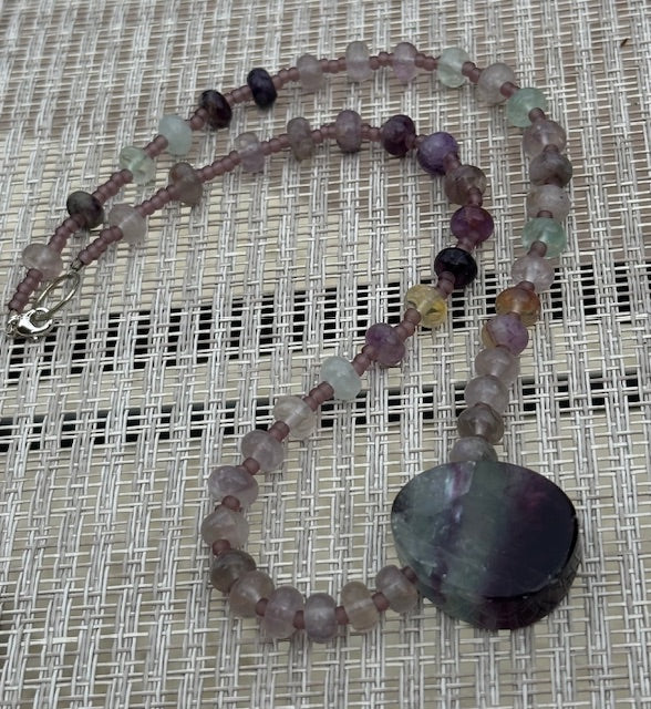 Fluorite Crystal Necklace